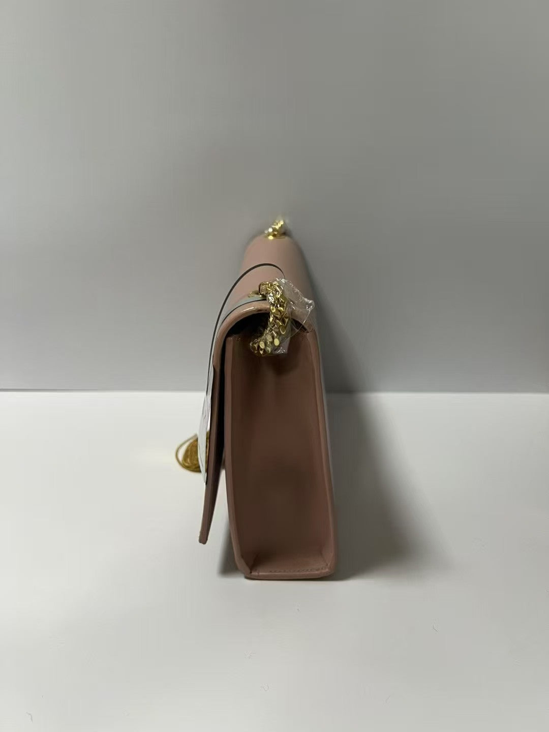 YSL Saint Laurent Kate Blush Pink Smooth Leather Tassel Chain Crossbody Bag