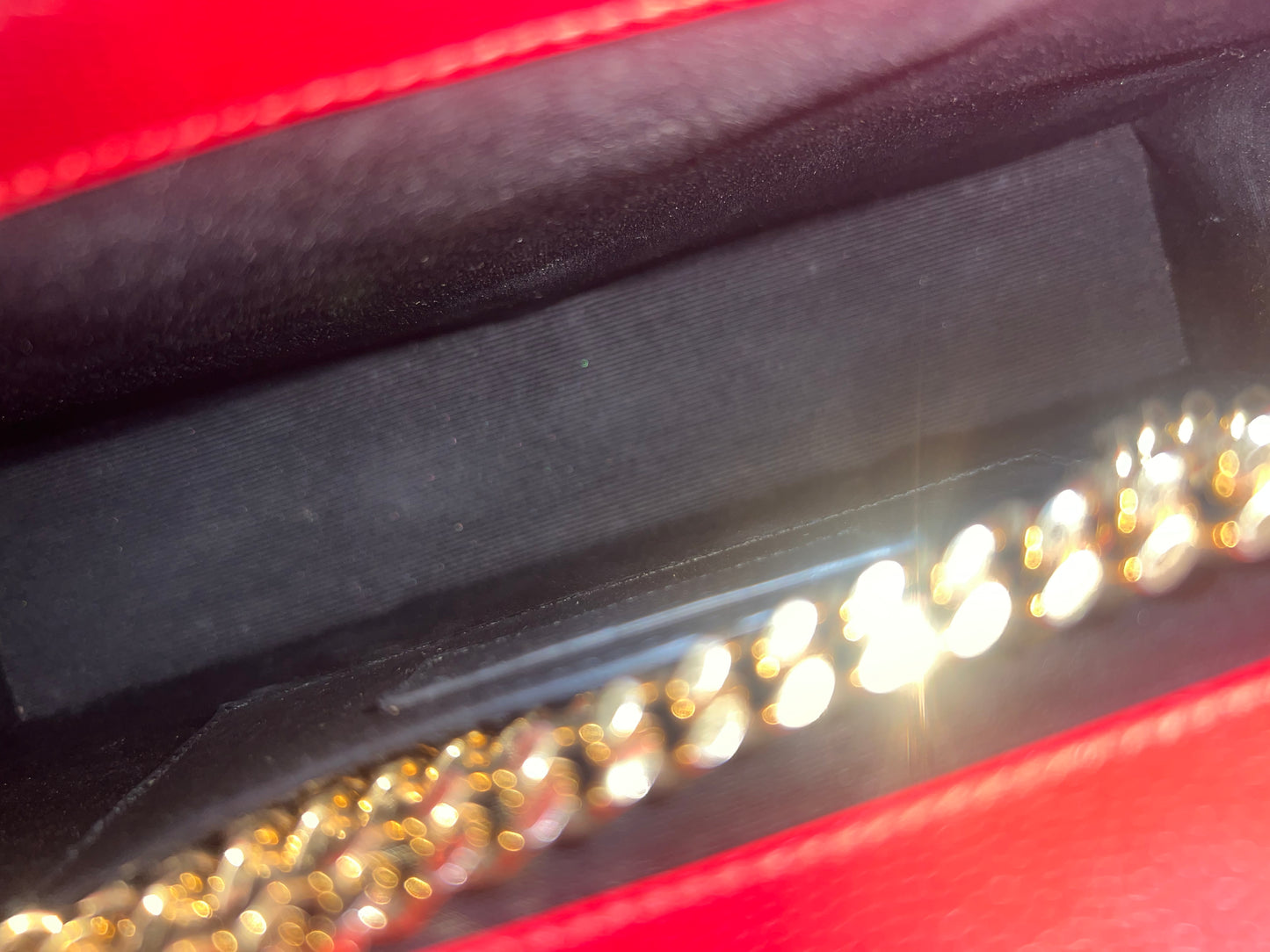 Saint Laurent Kate Medium Red Grain de Poudre Leather Chain Bag