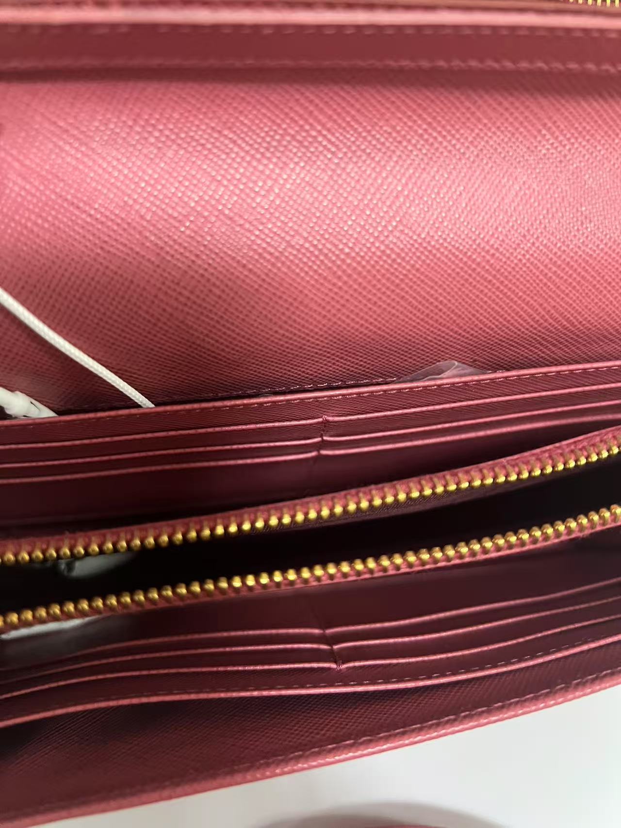 Prada Red Saffiano Leather Wallet on Chain (WOC)