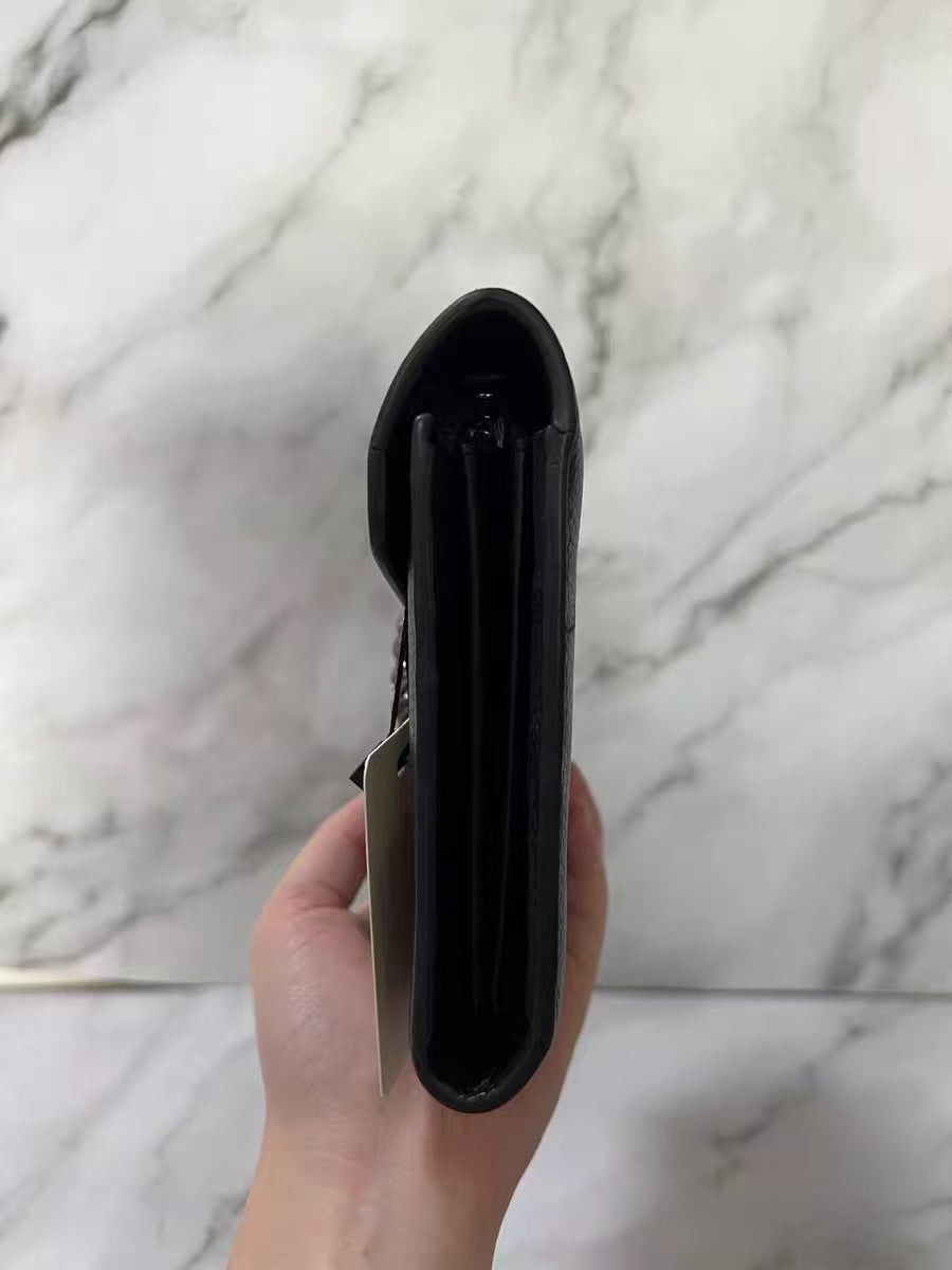 Gucci Dionysus Black Leather Wallet on Chain (WOC)