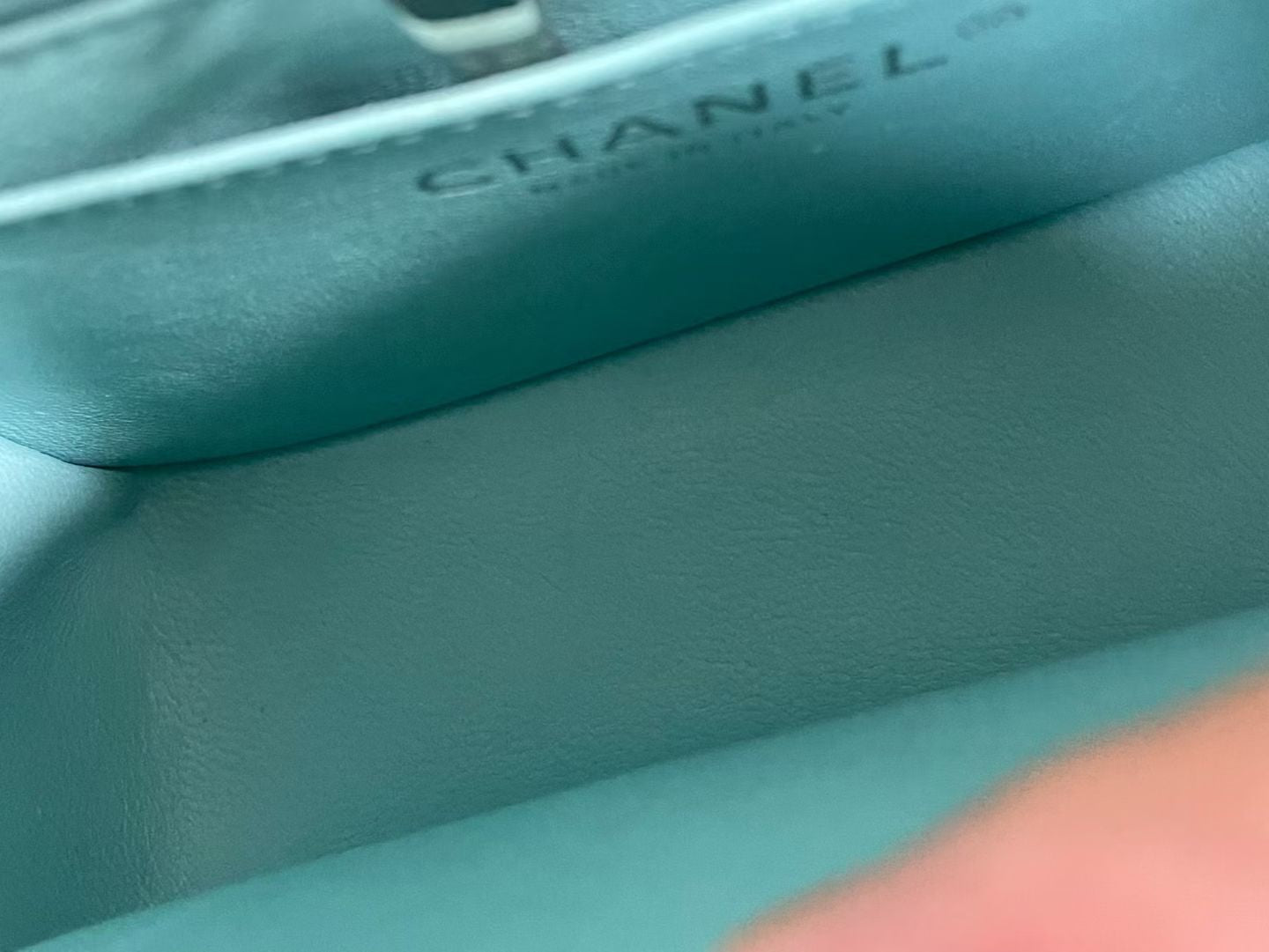 Chanel Classic Flap Mini Turquoise Lambskin Bag