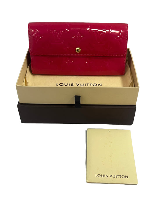 Louis Vuitton Sarah Pomme D'Amour Monogram Vernis Patent Leather Wallet