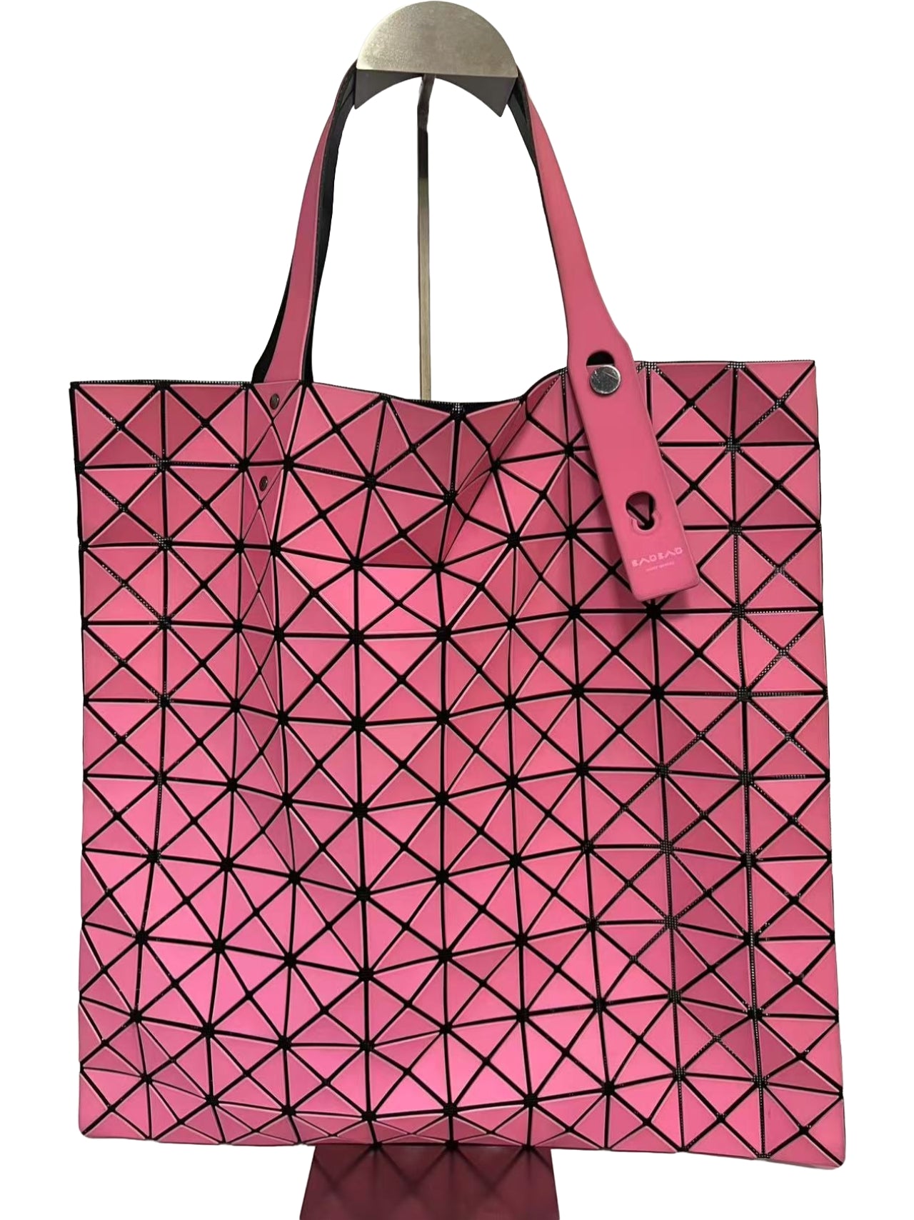 Bao Bao Issey Miyake Pink Prism Matte Tote Bag