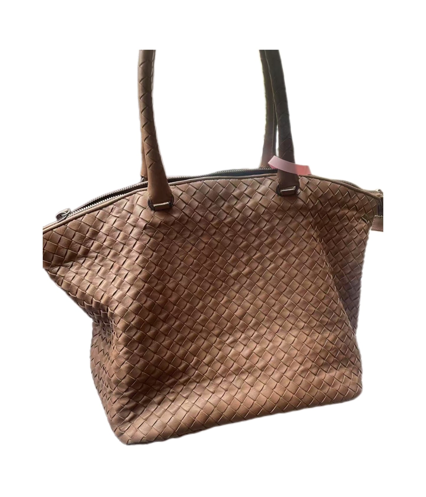 Bottega Veneta Medium Intreccio Woven Leather Tote Bag