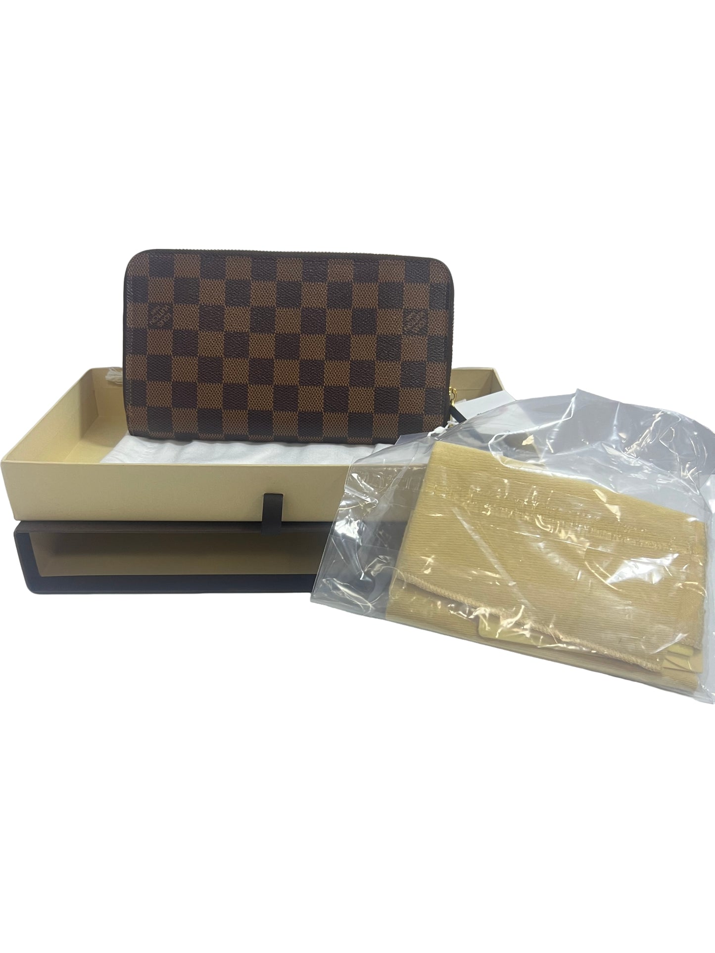 Louis Vuitton Zippy Organizer Damier Ebene Canvas Wallet