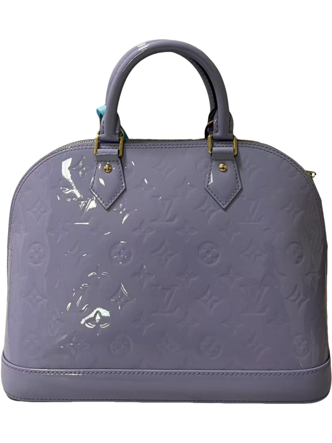 Louis Vuitton Alma PM Lilac Monogram Vernis Patent Leather Handbag