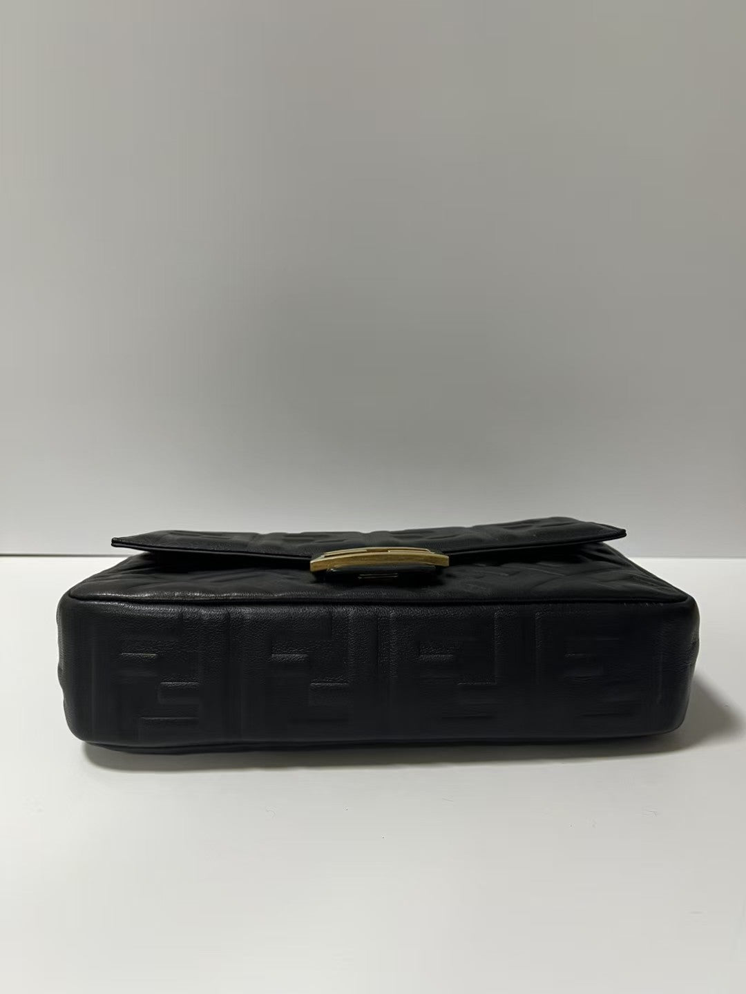 Fendi Baguette Black Nappa Leather Shoulder Bag