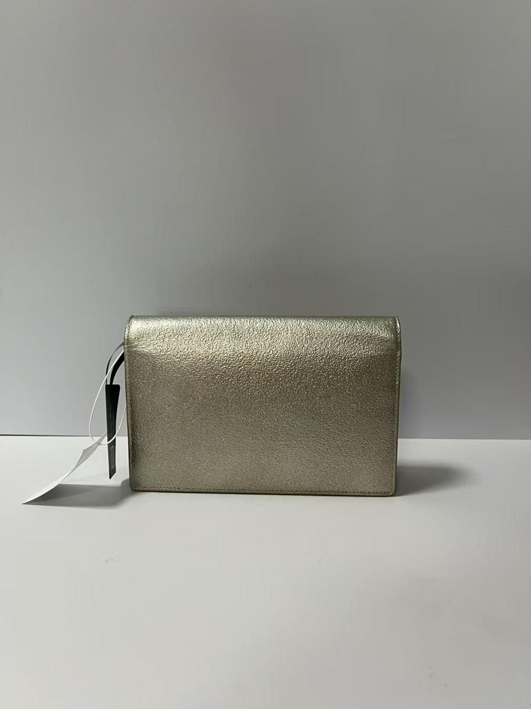 YSL Saint Laurent Kate Medium Gold Metallic Leather Tassel Chain Crossbody Bag