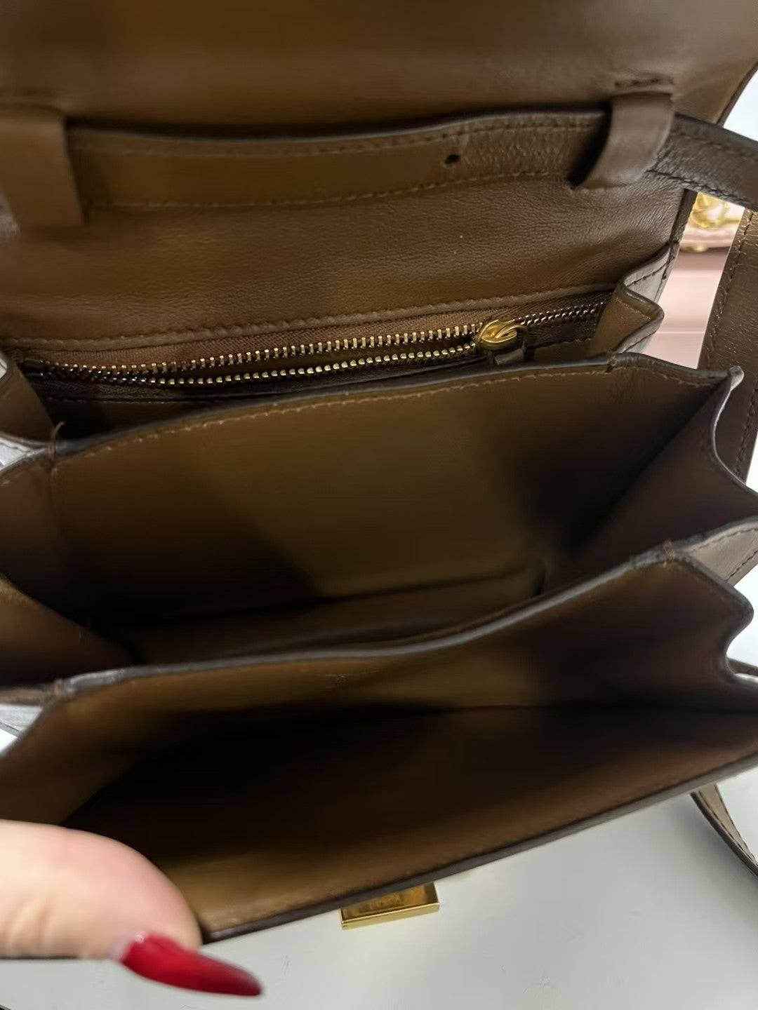 Celine Classic Box Small Bag – Caramel Brown Calfskin Leather