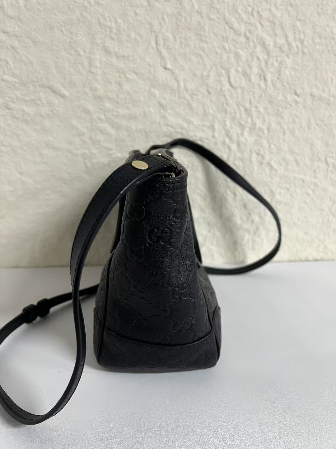 Gucci Mini GG Embossed Leather Convertible Tote Bag