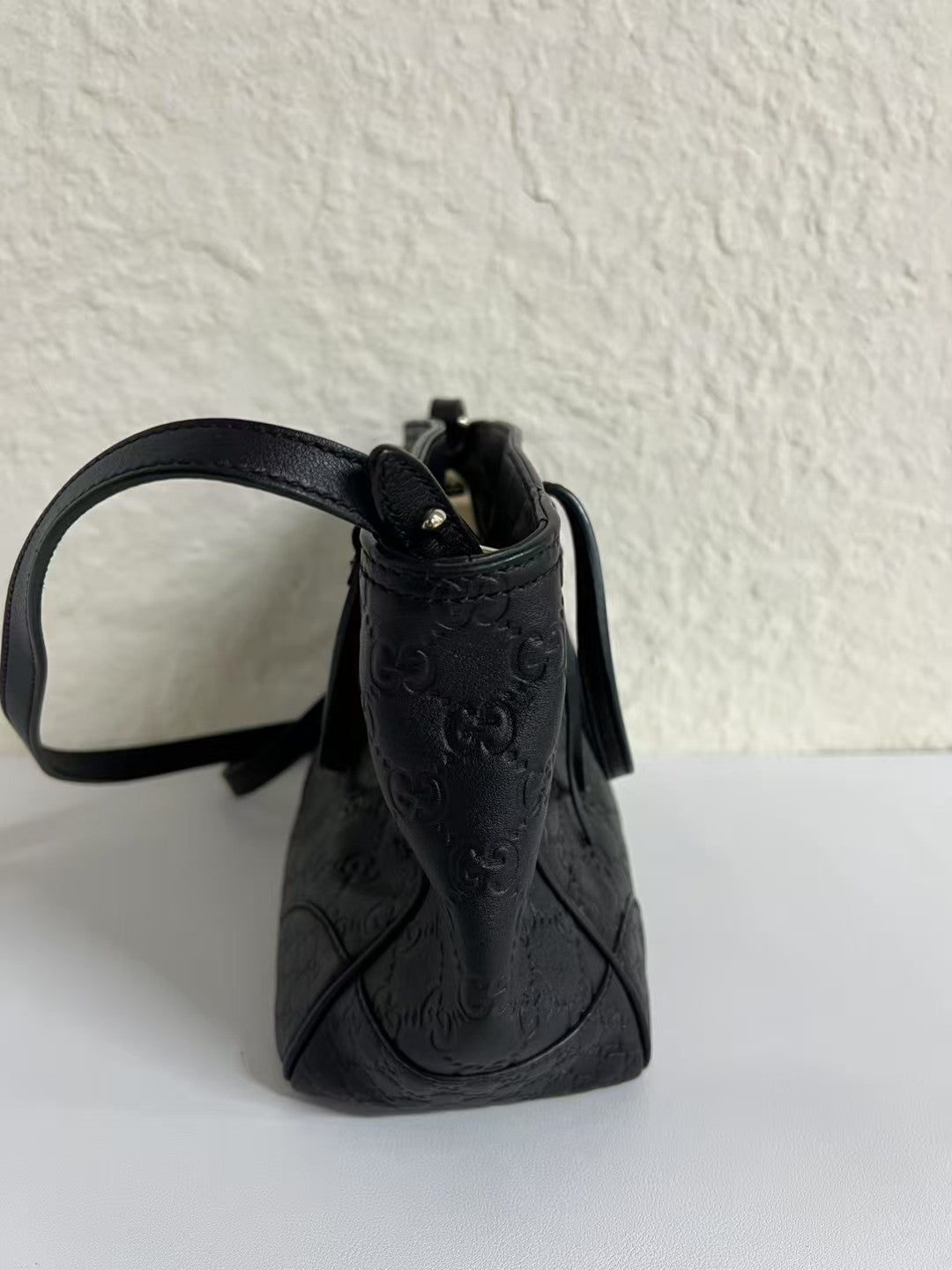 Gucci Mini GG Embossed Leather Convertible Tote Bag