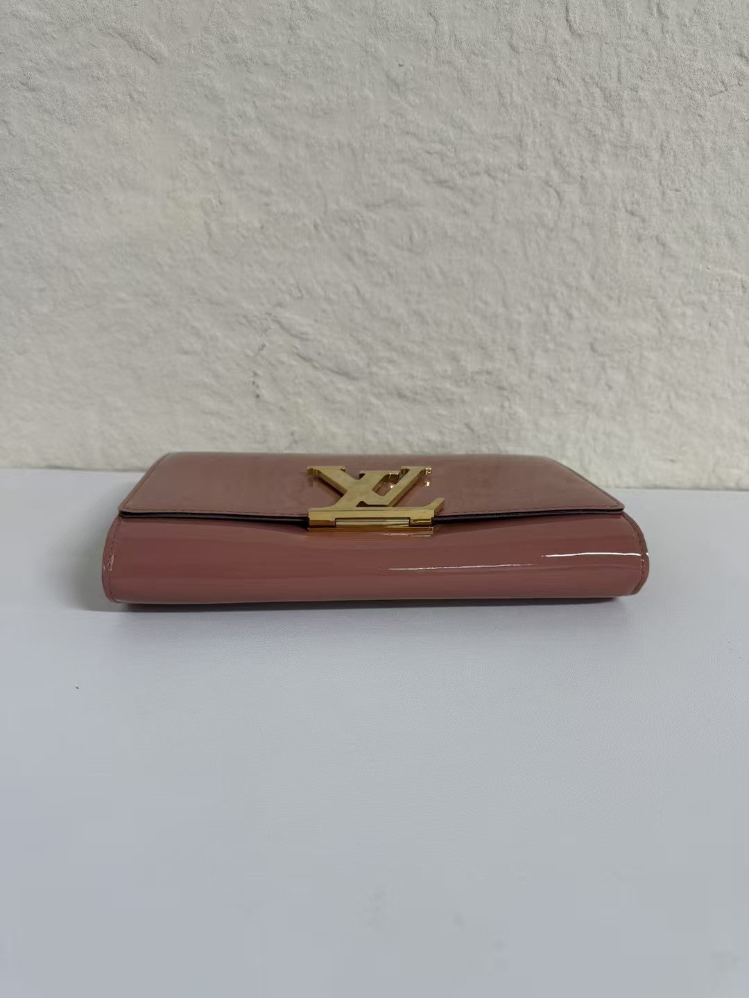 Louis Vuitton Louise Pink Vernis Patent Leather Wallet