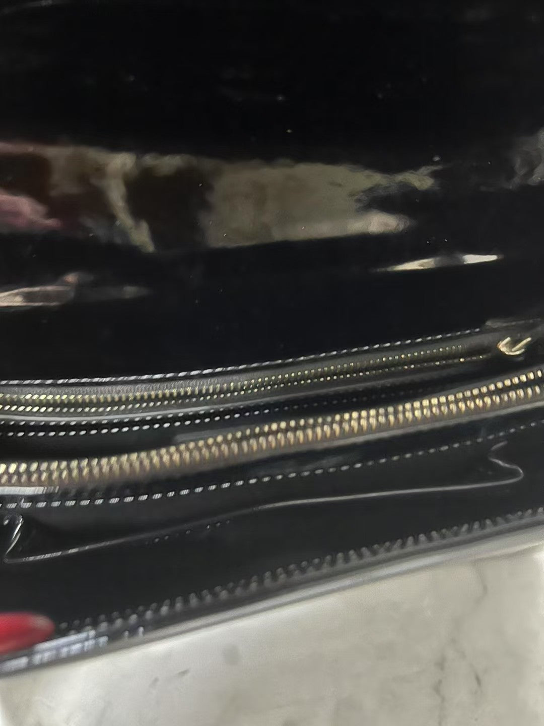 Bvlgari Serpenti Forever Black Patent Leather Shoulder Bag
