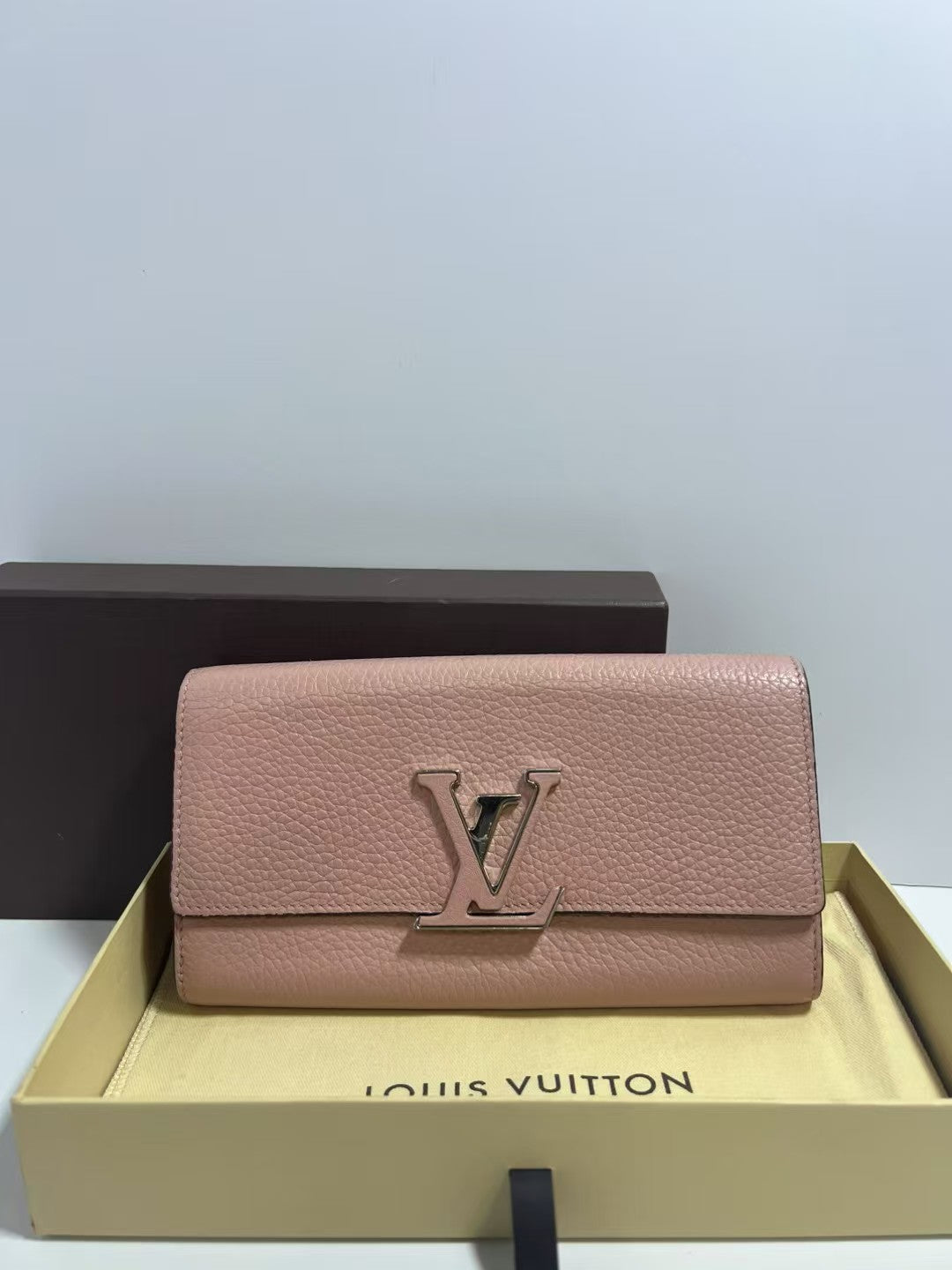 Louis Vuitton Twist Pink Taurillon Leather Long Wallet
