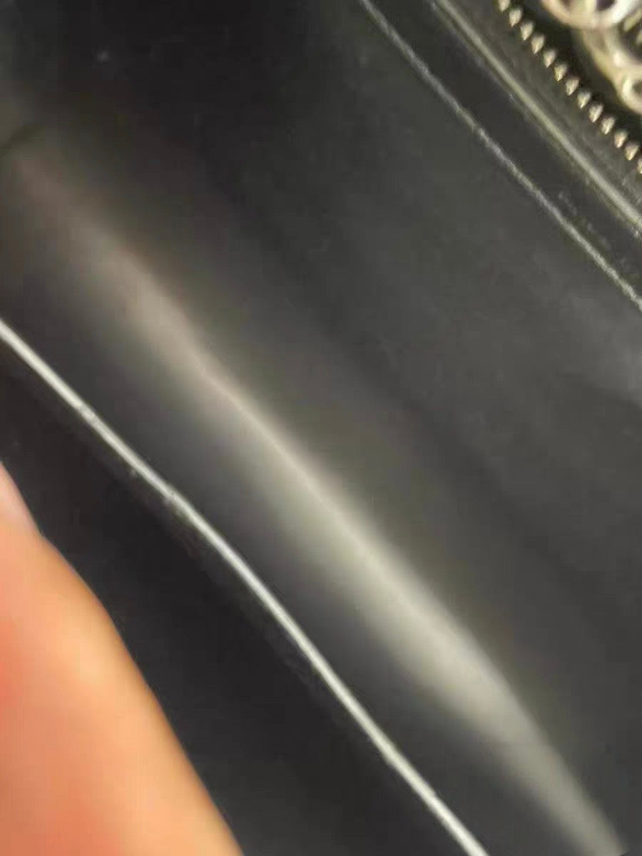 Christian Dior Diorama Medium Silver Metallic Leather Shoulder Bag