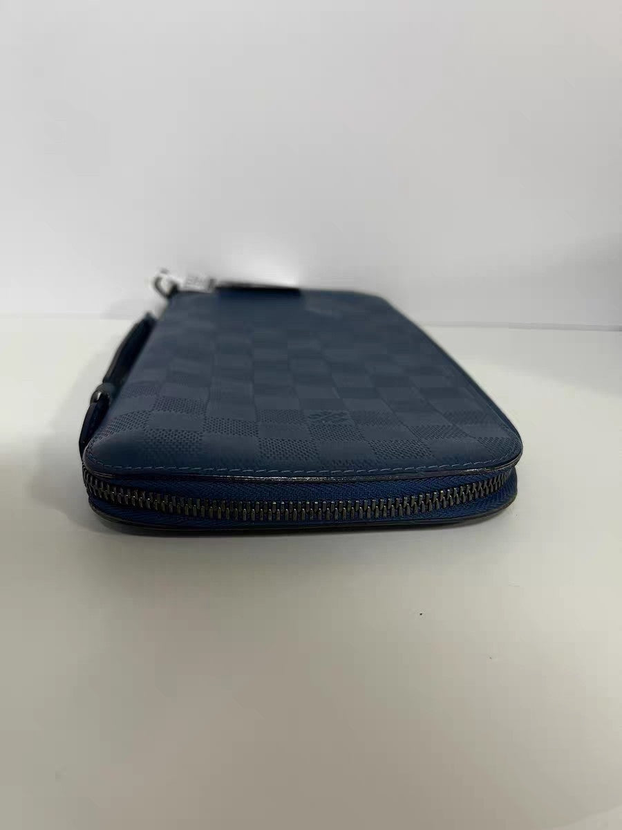 Louis Vuitton Damier Infini Blue Leather Travel Organizer Clutch