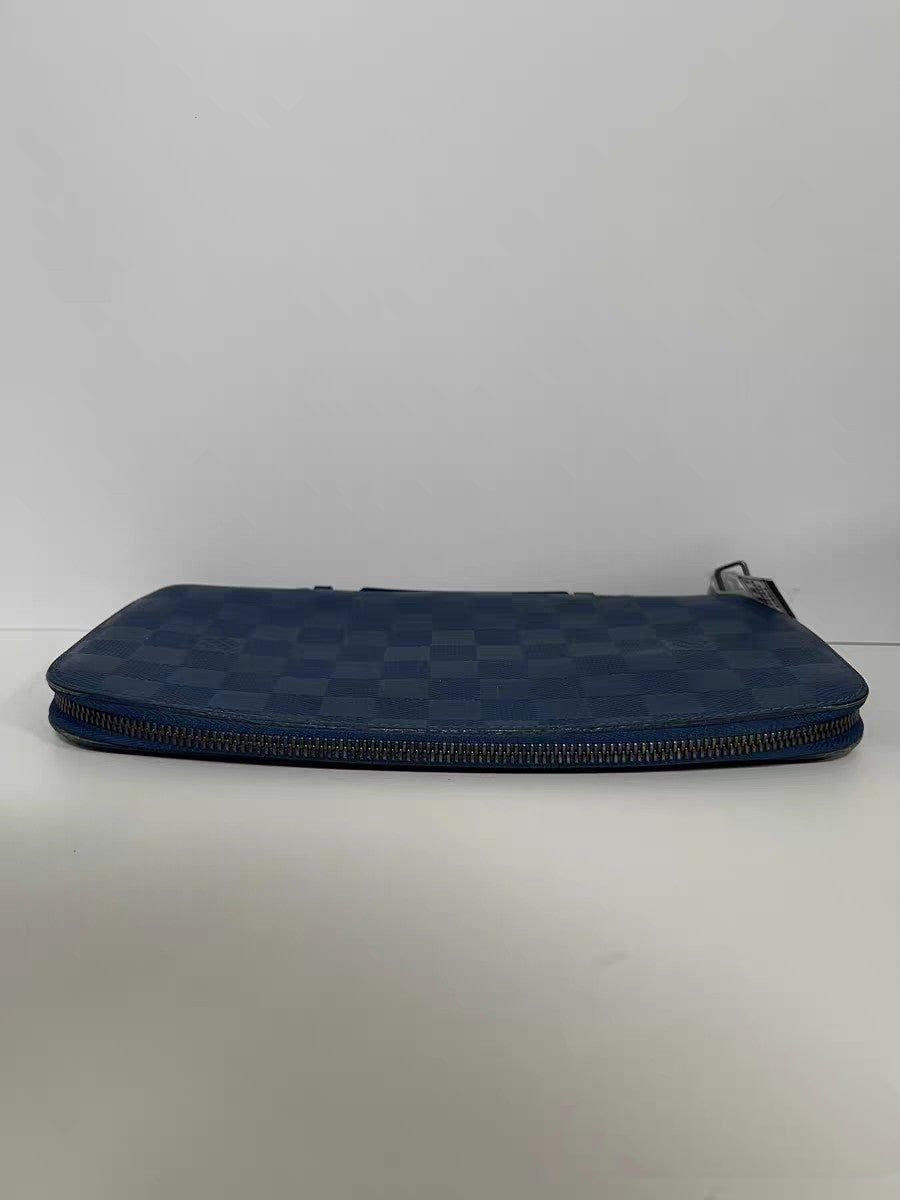 Louis Vuitton Damier Infini Blue Leather Travel Organizer Clutch