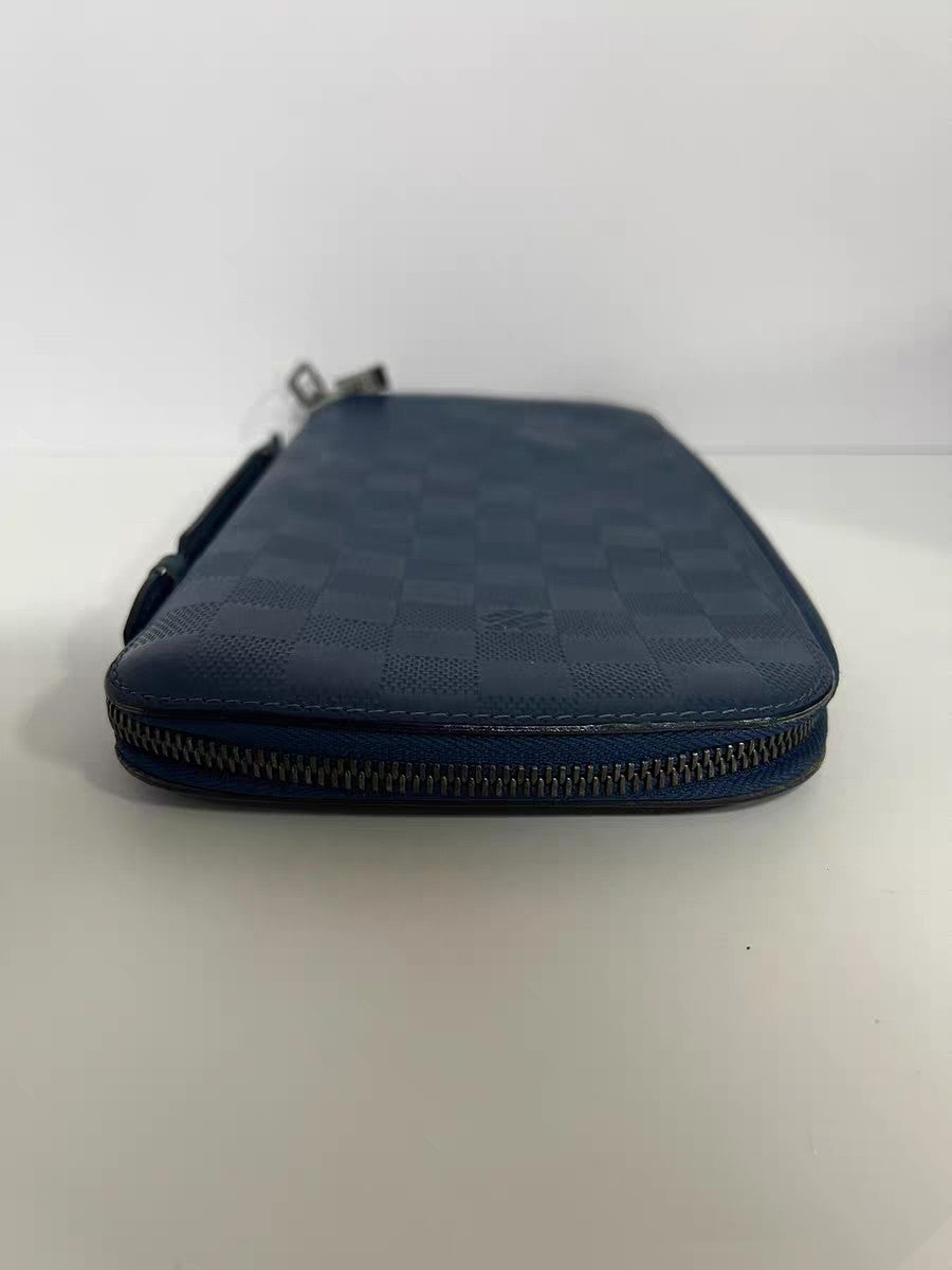 Louis Vuitton Damier Infini Blue Leather Travel Organizer Clutch