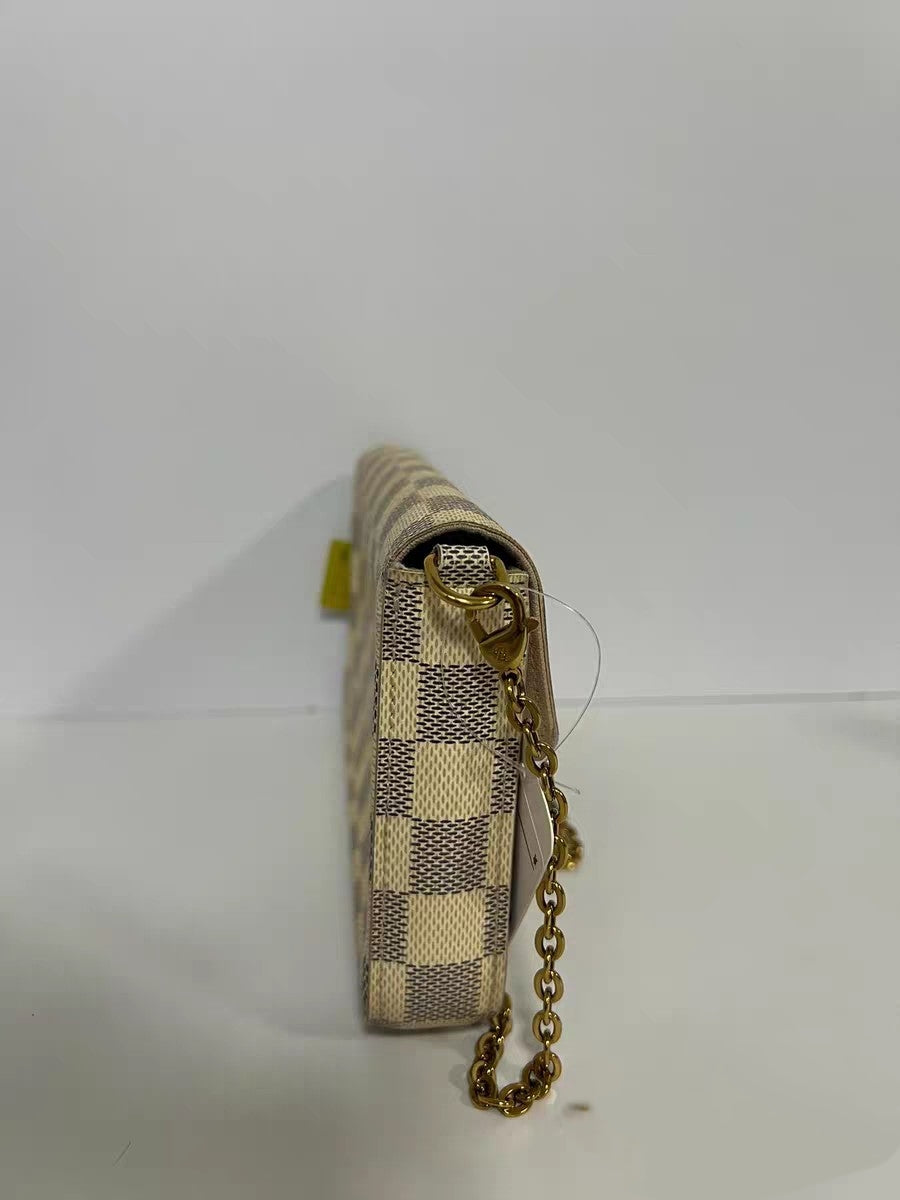 Louis Vuitton Pochette Felicie Damier Azur Canvas Crossbody Bag