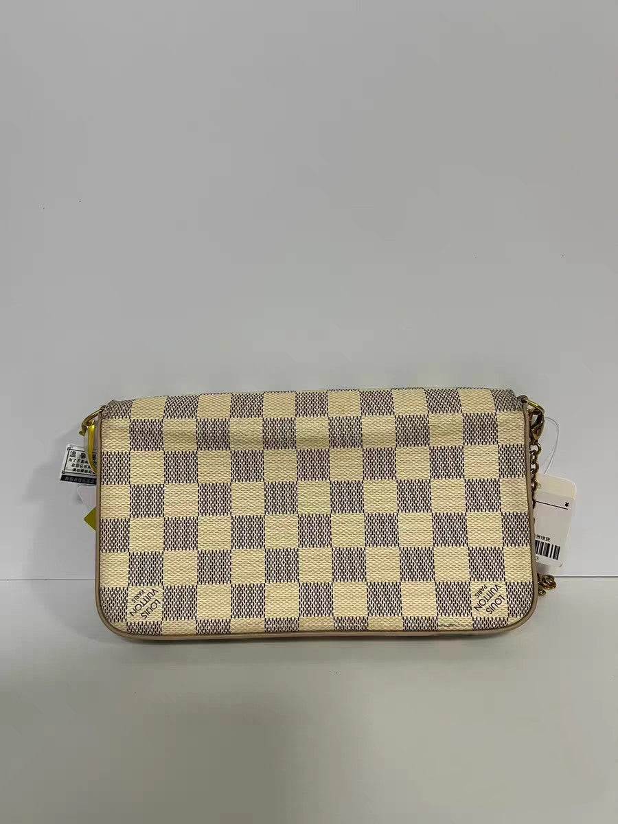 Louis Vuitton Pochette Felicie Damier Azur Canvas Crossbody Bag