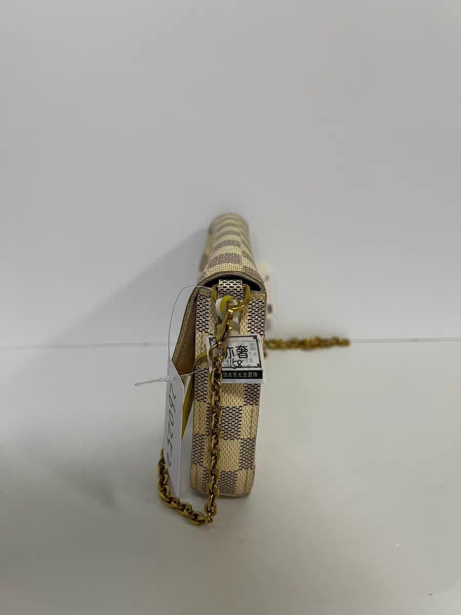 Louis Vuitton Pochette Felicie Damier Azur Canvas Crossbody Bag