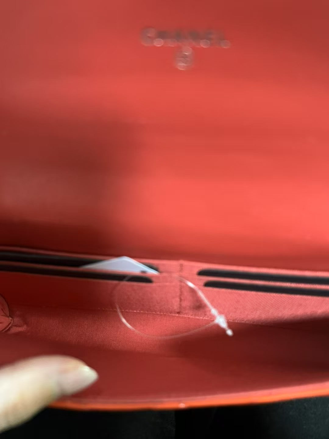 Chanel Classic Flap Red Patent Leather Long Wallet