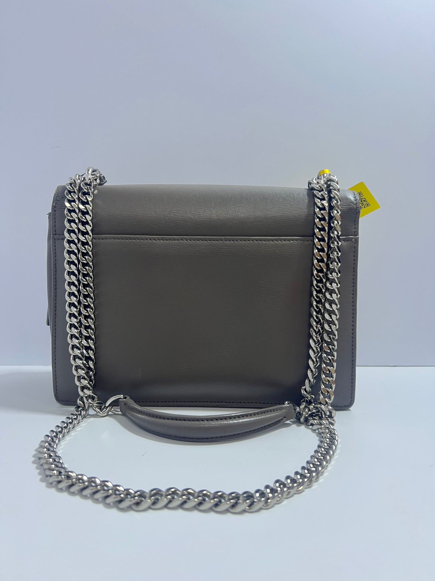 Saint Laurent Sunset Medium Grey Leather Chain Bag