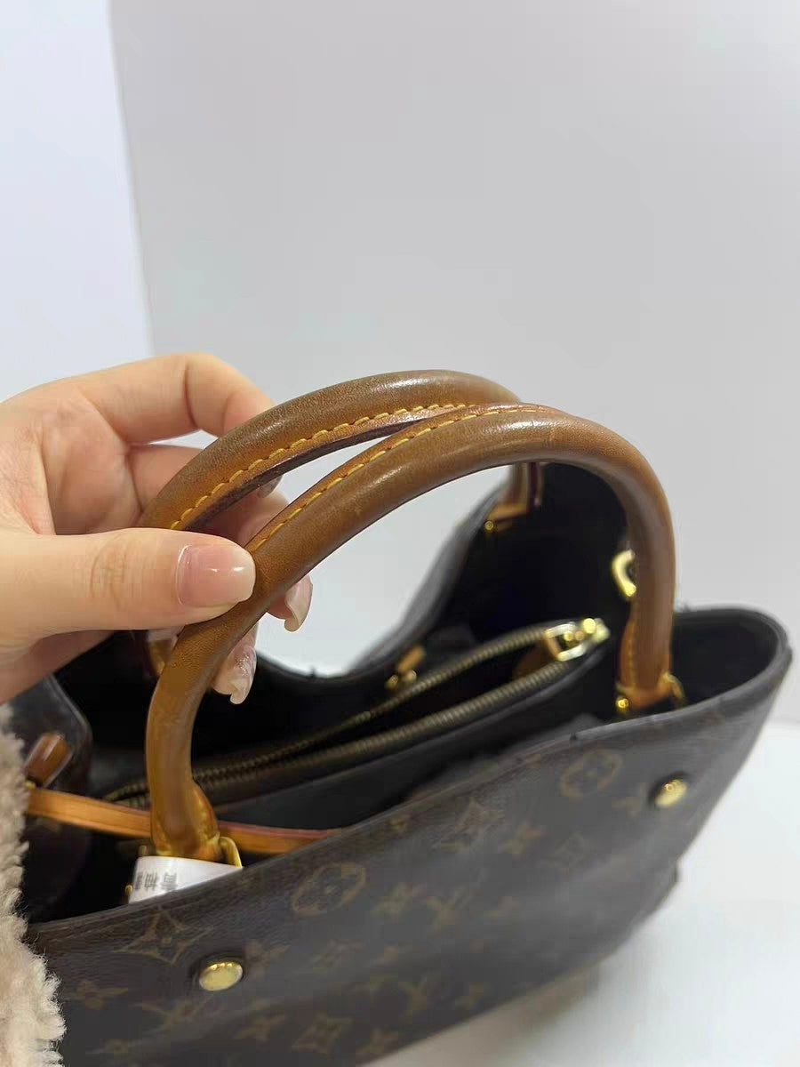 Louis Vuitton Montaigne MM Brown Monogram Canvas Handbag
