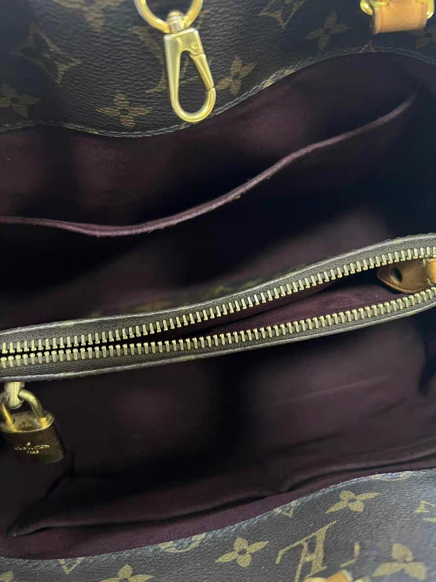 Louis Vuitton Montaigne MM Brown Monogram Canvas Handbag