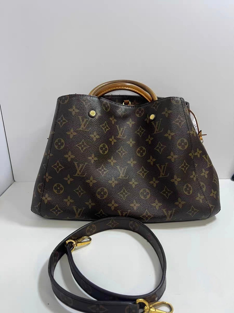 Louis Vuitton Montaigne MM Brown Monogram Canvas Handbag