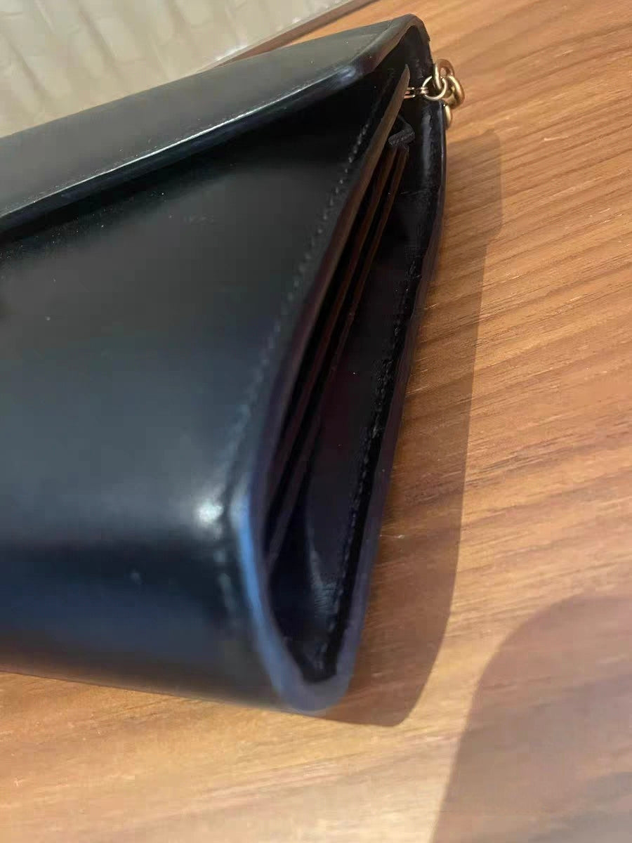 Gucci GG Marmont Black Leather Shoulder Bag / Clutch