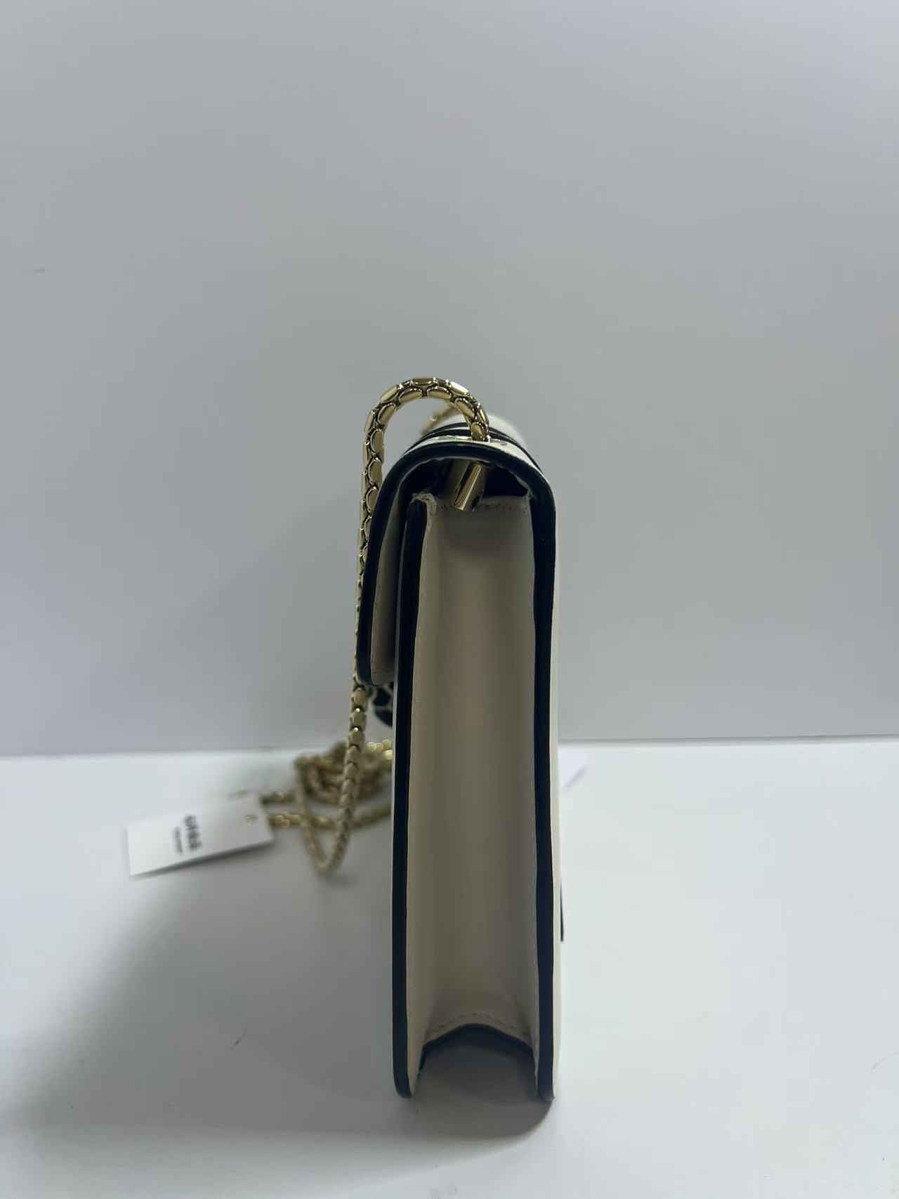 Bvlgari Serpenti Forever Ivory Leather Shoulder Bag