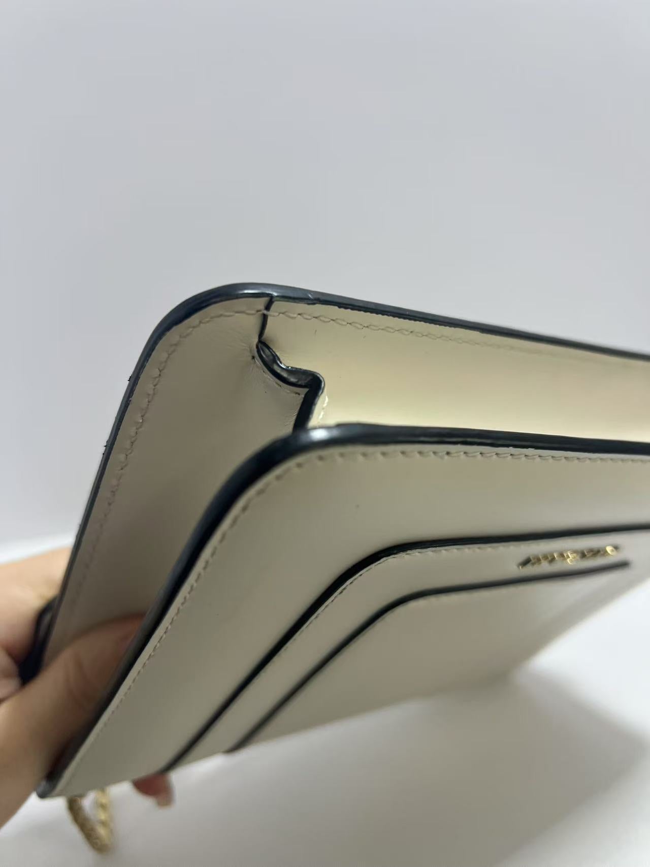 Bvlgari Serpenti Forever Ivory Leather Shoulder Bag