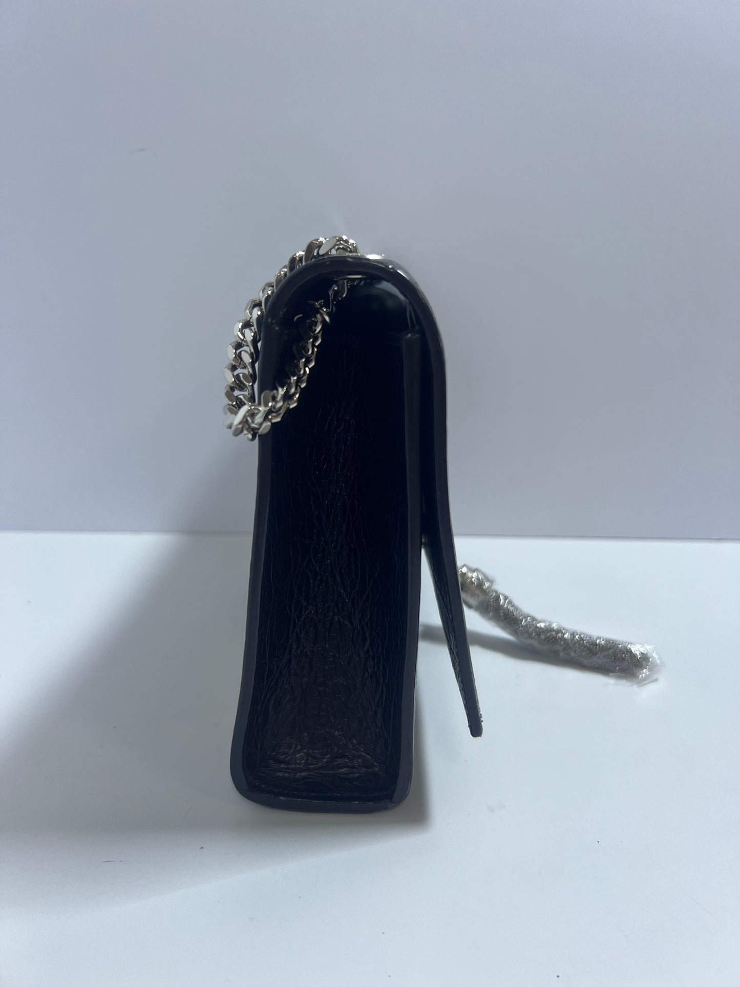 Saint Laurent Kate Medium Black Crocodile-Embossed Leather Chain Bag