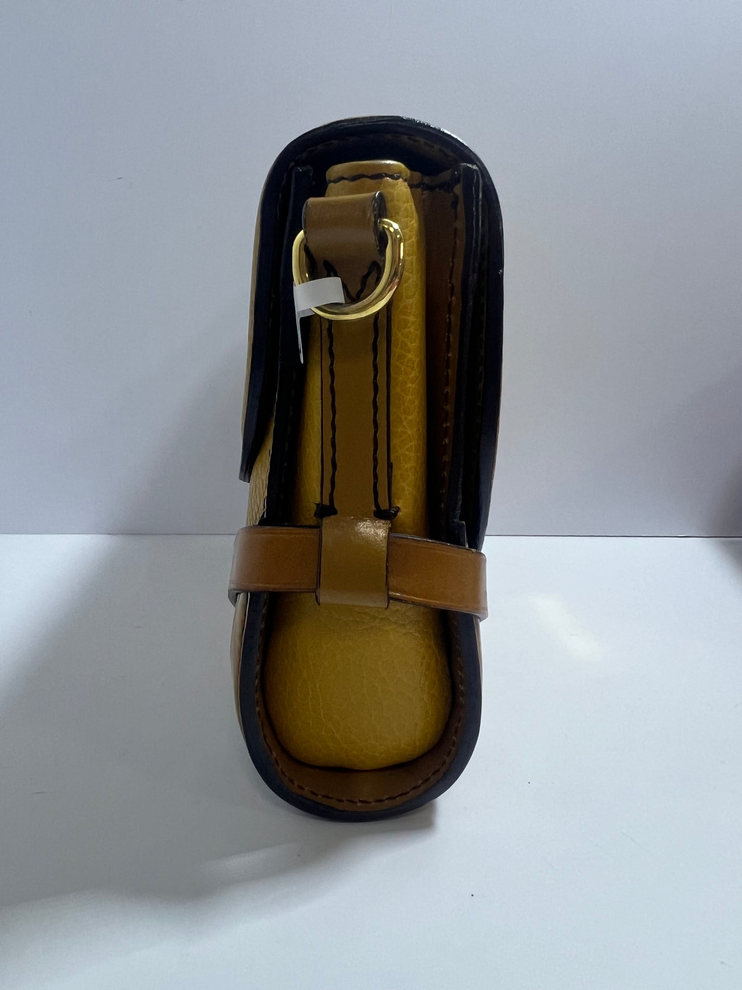 Burberry Mustard Yellow Leather Crossbody Bag