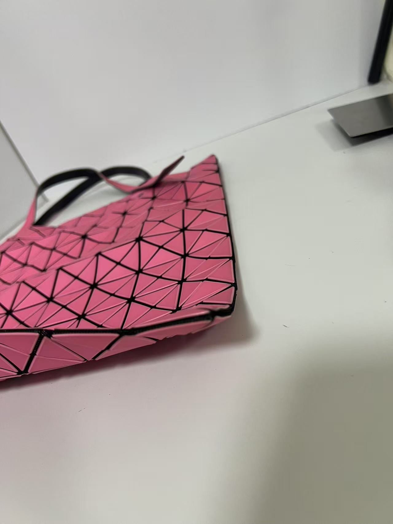 Bao Bao Issey Miyake Pink Prism Matte Tote Bag