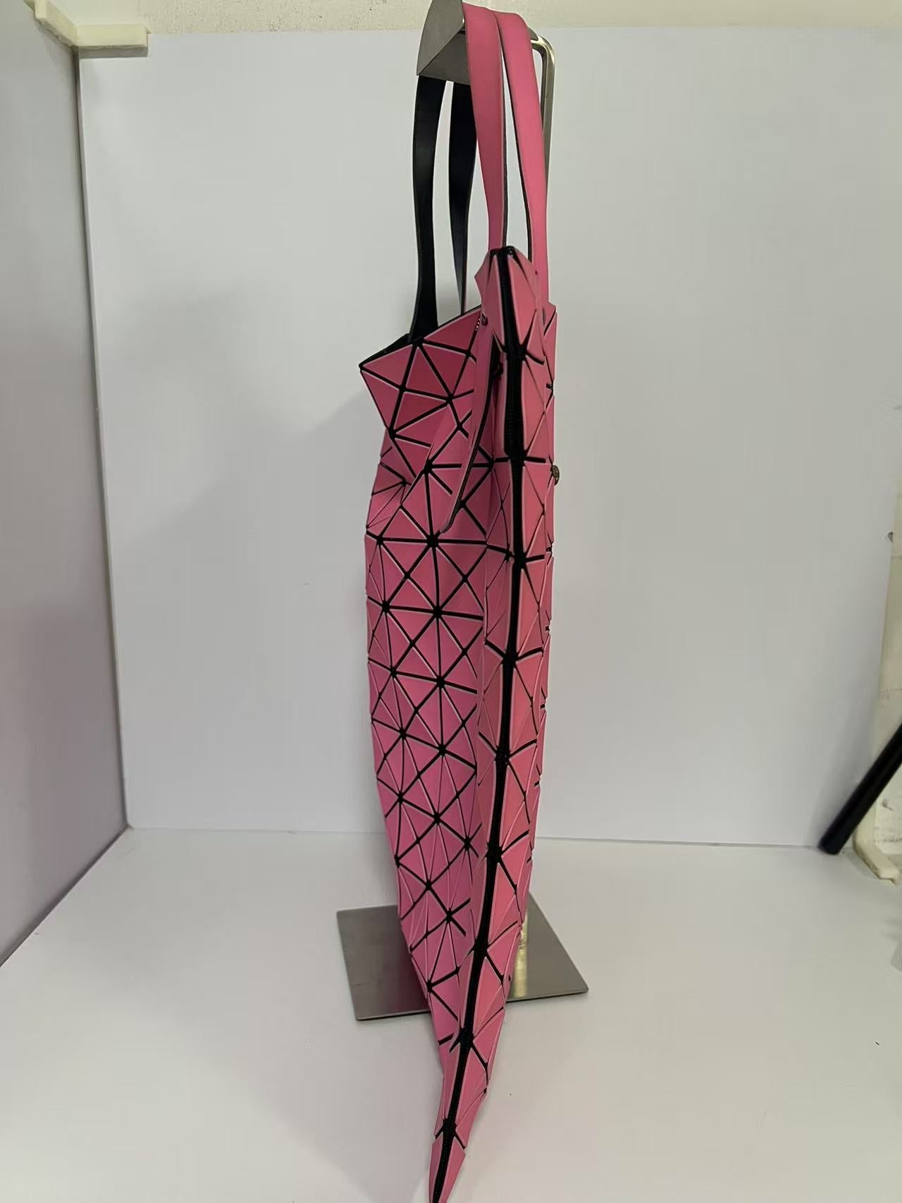 Bao Bao Issey Miyake Pink Prism Matte Tote Bag