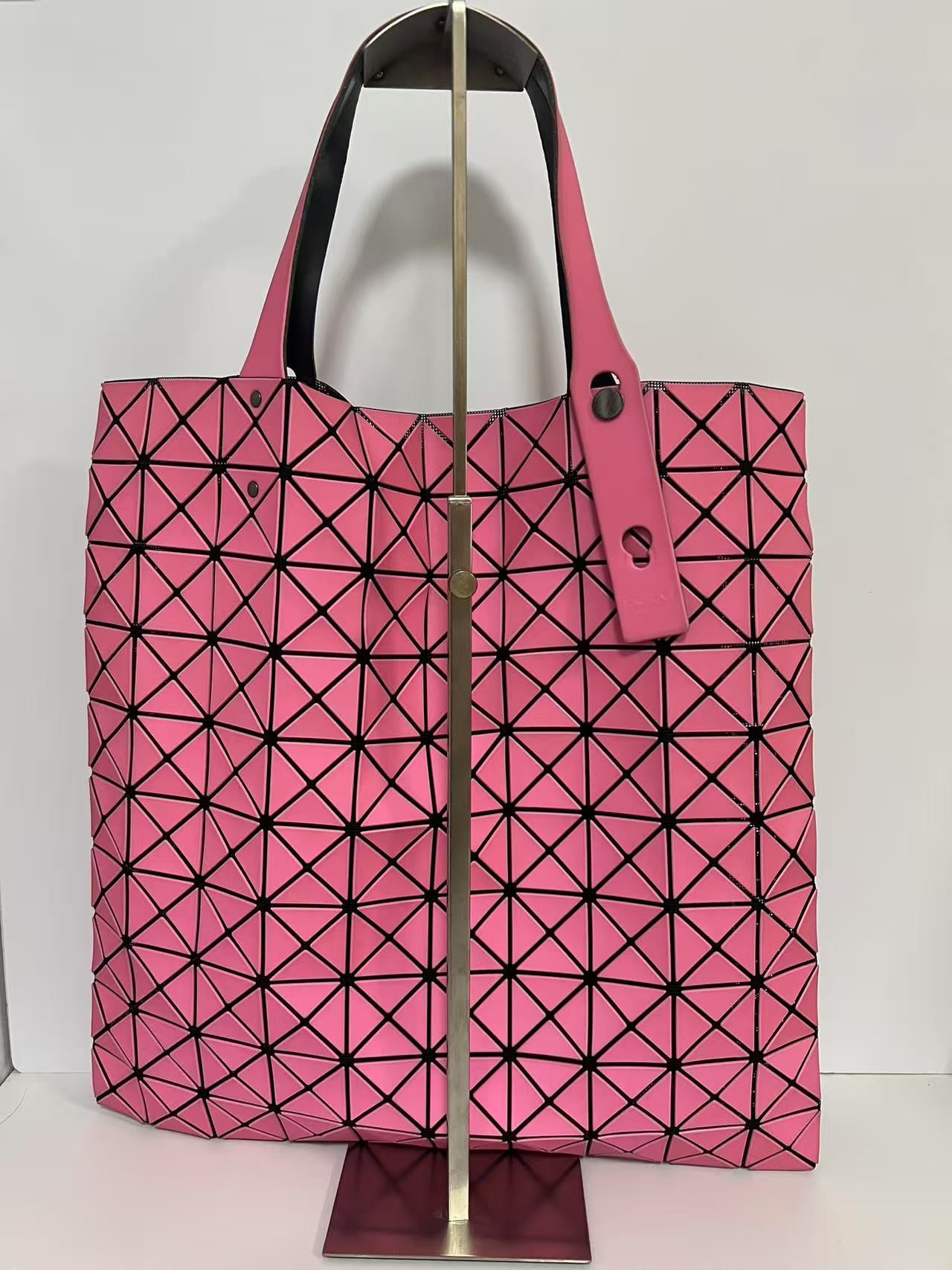 Bao Bao Issey Miyake Pink Prism Matte Tote Bag