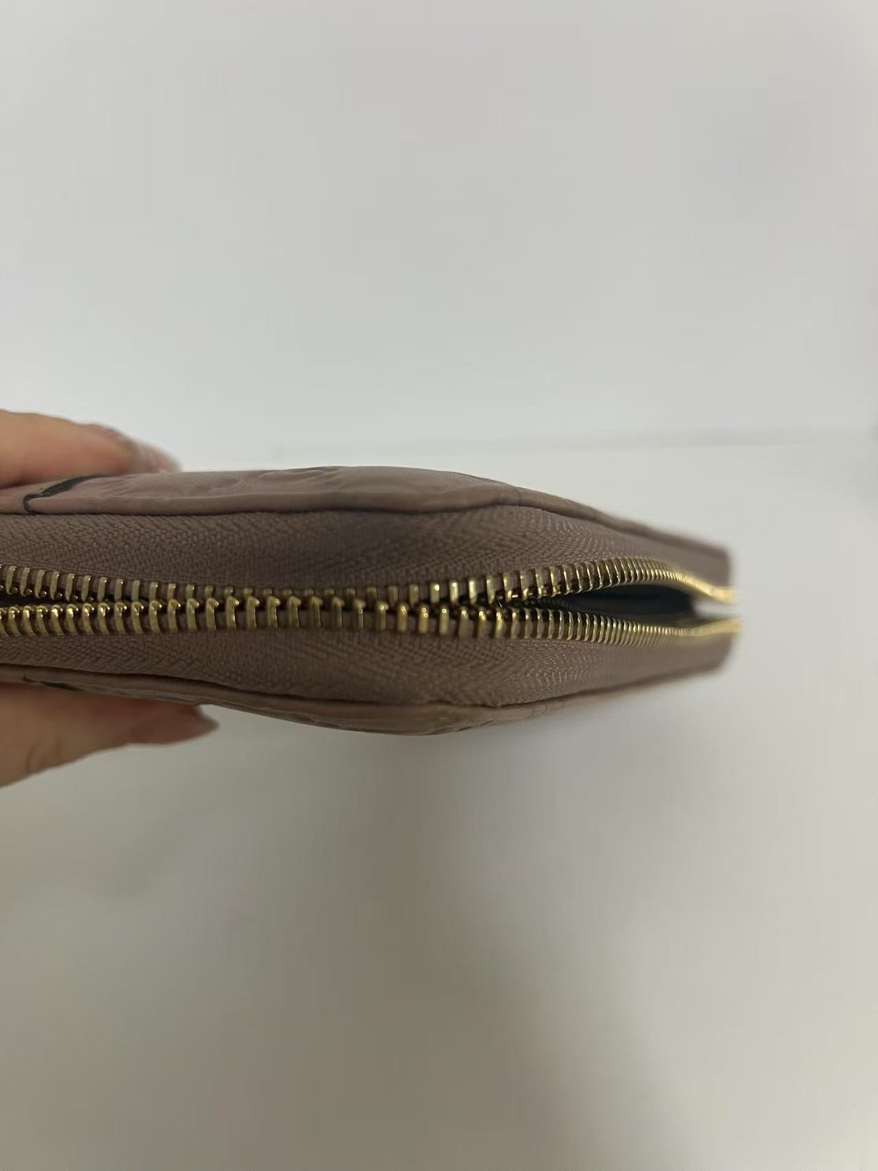Saint Laurent (YSL) WOC Cream Chevron Quilted Leather Bag