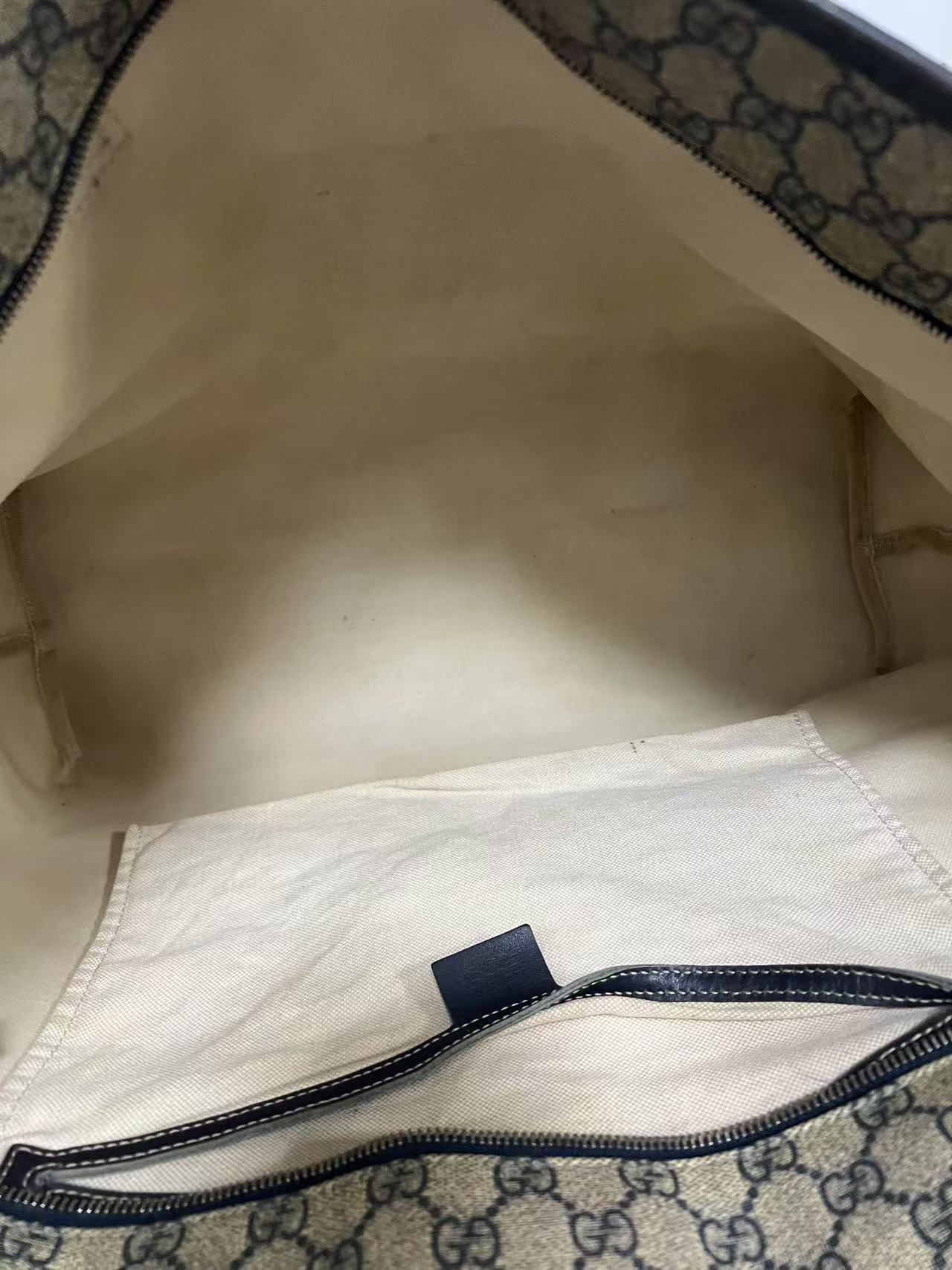 Gucci Beige GG Supreme Canvas Large Tote Bag