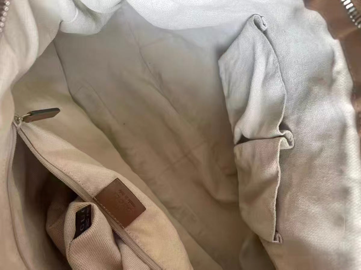 Gucci Sukey Blue GG Denim Canvas Shoulder Bag