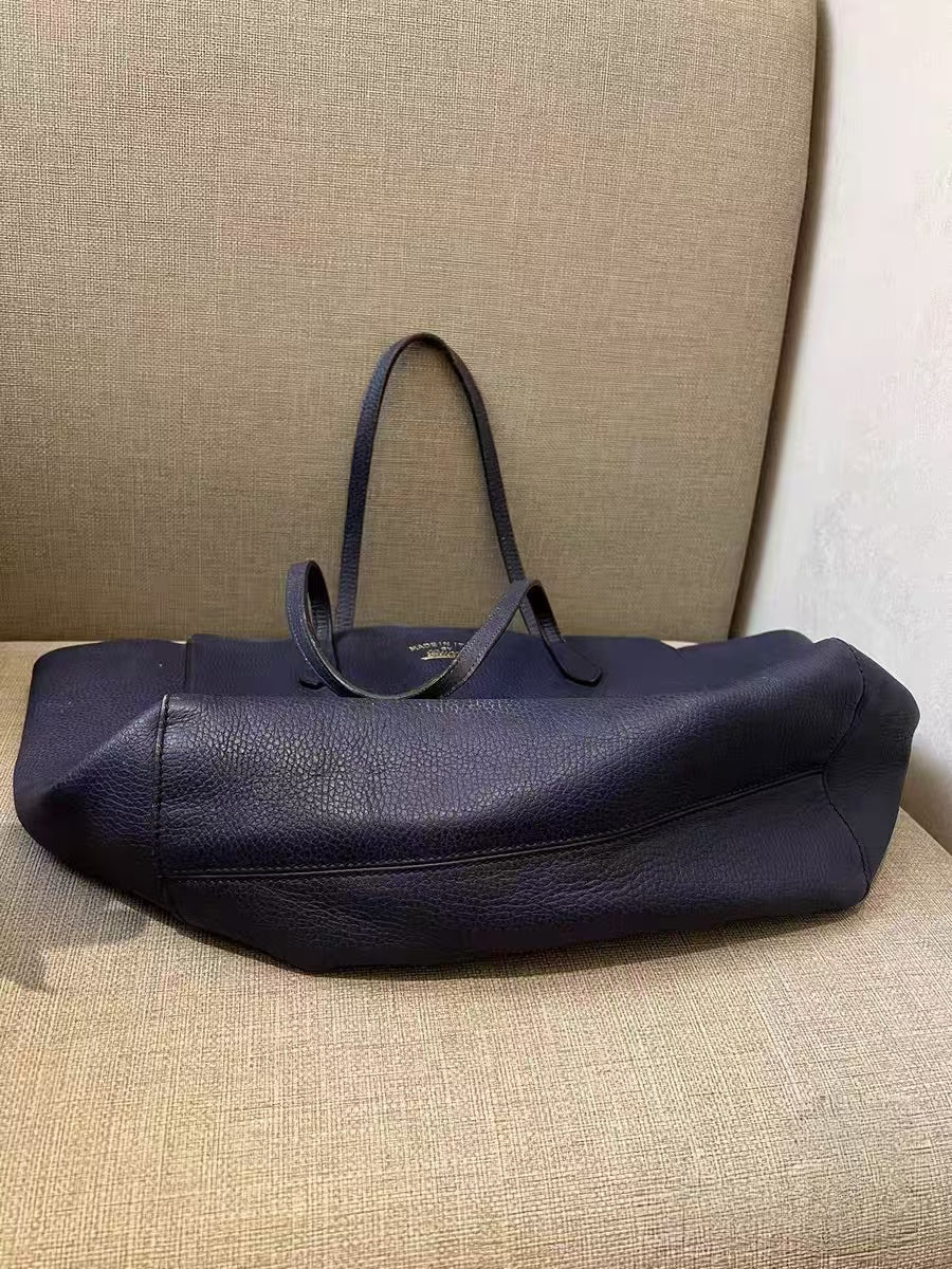 Gucci Small Swing Tote Black Leather Shoulder Bag