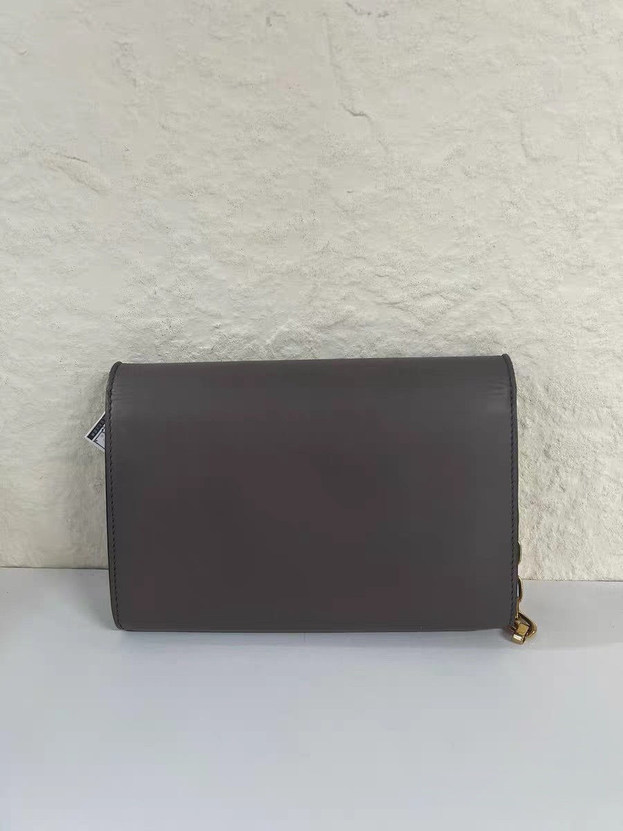 Louis Vuitton Louise GM Grey Leather Chain Bag