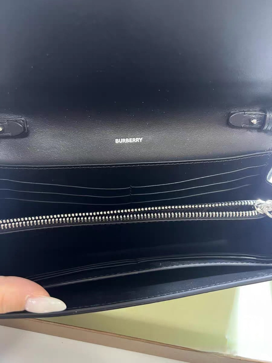 Burberry Hannah Vintage Check Wallet On Strap