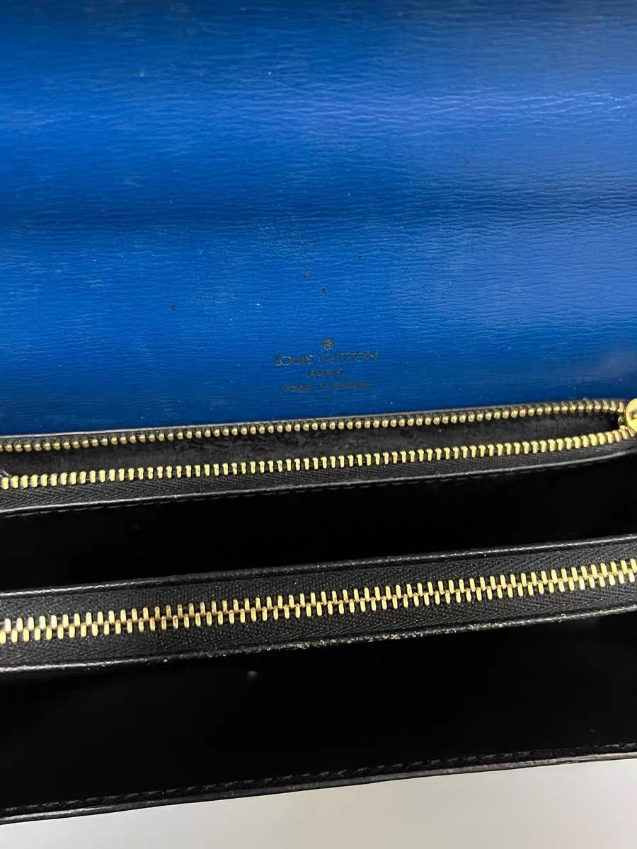 Louis Vuitton Concorde Blue Epi Leather Top Handle Bag