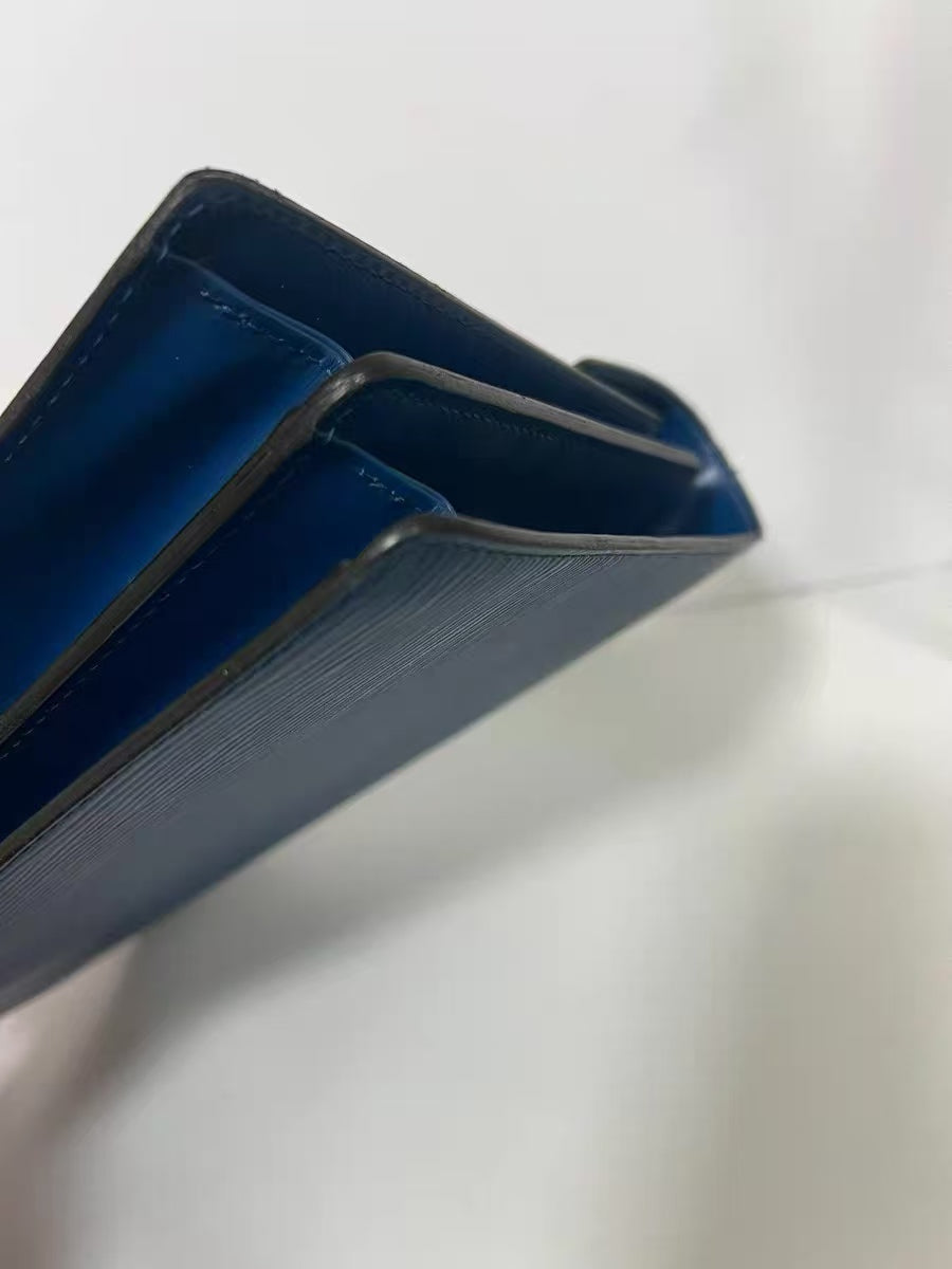 Louis Vuitton Concorde Blue Epi Leather Top Handle Bag