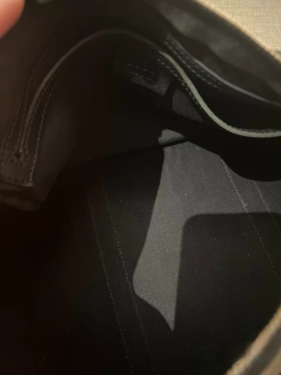 Gucci GG Supreme Metallic Beige Canvas Boston Bag