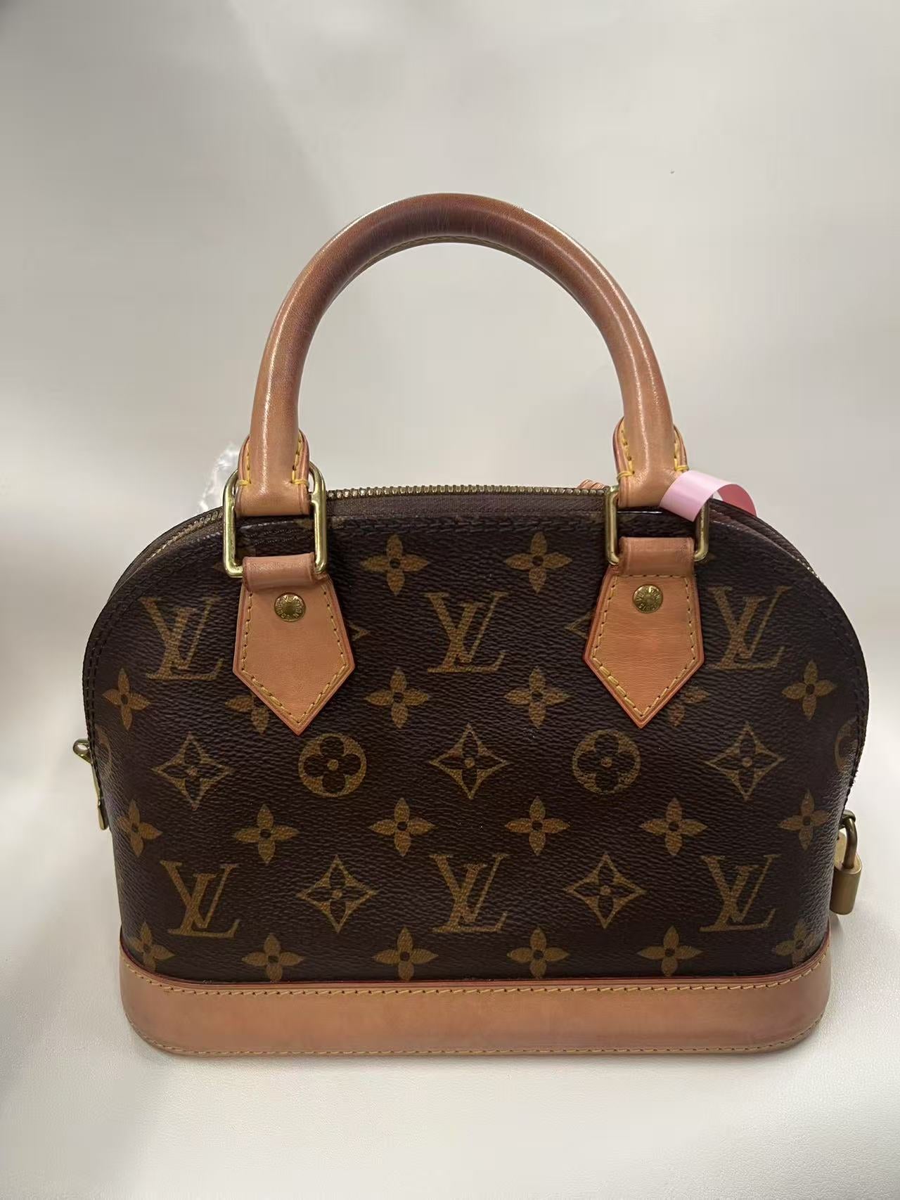 Louis Vuitton Alma BB Monogram Canvas Satchel Bag