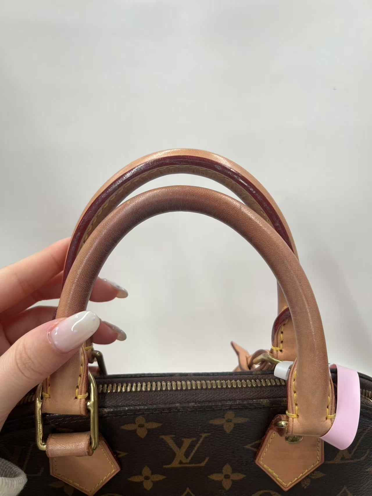 Louis Vuitton Alma BB Monogram Canvas Satchel Bag