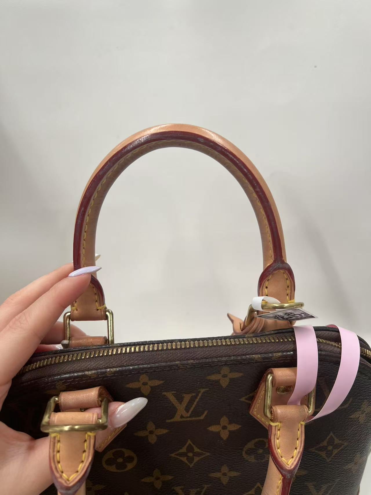 Louis Vuitton Alma BB Monogram Canvas Satchel Bag